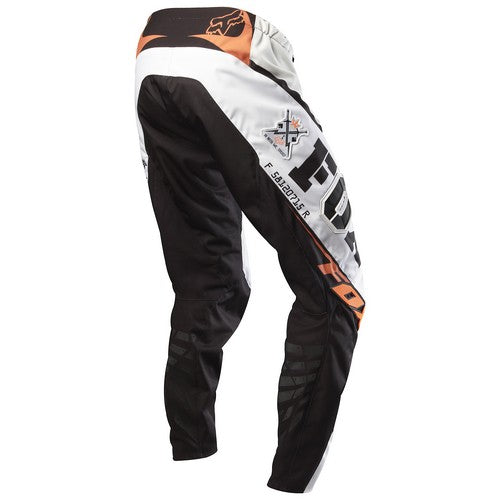 Fox Push Pants White/Orange-Back