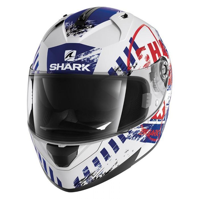 Shark Ridill Skyd White/Blue/Red Road Helmet