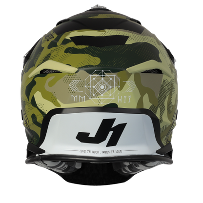 JUST1 J39 Kinetic Green Camo Black Matt Helmet